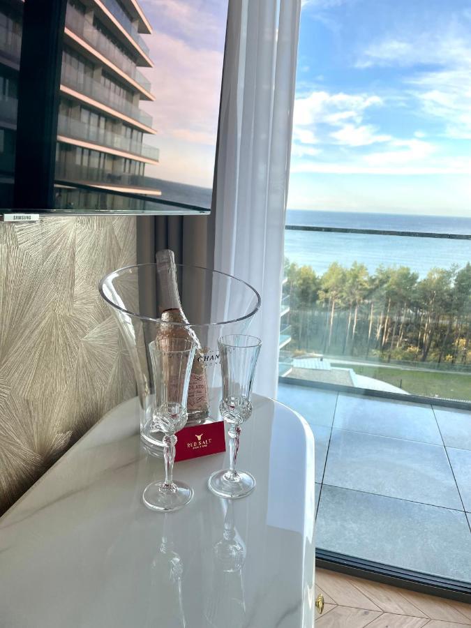 Wave Apartment Tyballtic 7Th Floor With Two Bedrooms And Sea View! Miedzyzdroje Exterior foto